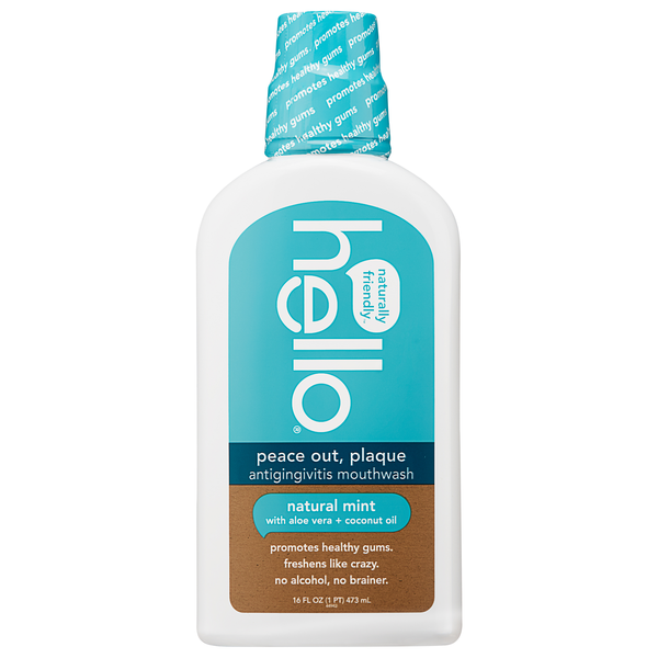 hello Peace Out Plaque Natural Mint Antigingivitis Mouthwash