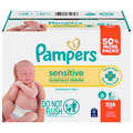 Pampers Sensitive Fragrance Free Baby Wipes Pop-Top 84 ct ea - 4 pk