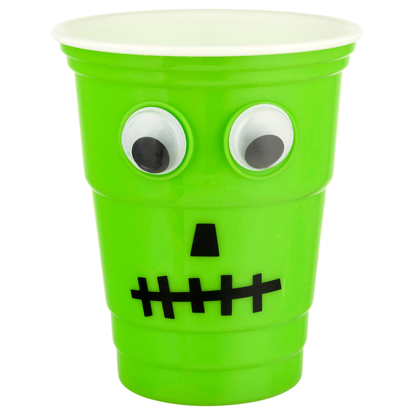 Smart Living Halloween Green Googly Eye Cup
