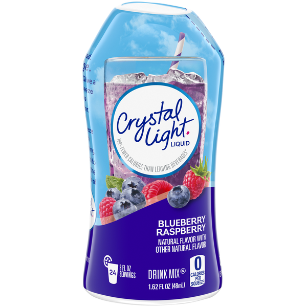 Crystal Light Liquid Water Enhancer Drink Mix Blueberry Raspberry
