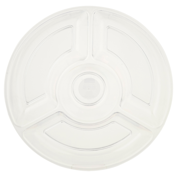 Smart Living Chip & Dip Platter Translucent White