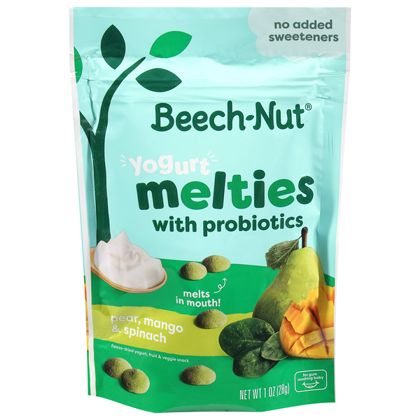 Beech-Nut Melties with Probiotics Pear Mango Spinach & Yogurt Snack