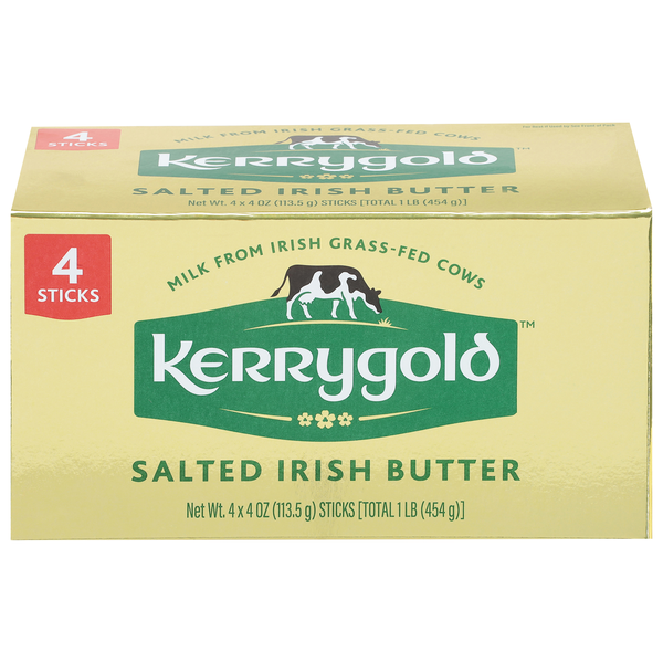 Kerrygold Imported Grass-fed Pure Irish Butter Sticks - 4 ct