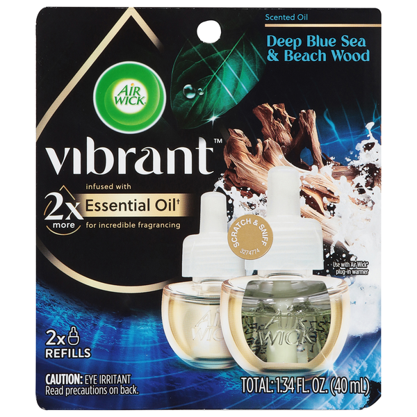 Air Wick Essential Oil Deep Blue Sea & Beach Wood Scented Oil Refills