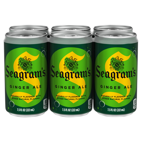 Seagram's Ginger Ale Soda Mini - 6 pk