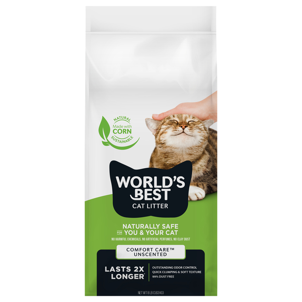 World's Best Quick Clumping Original Unscented Corn Cat Litter