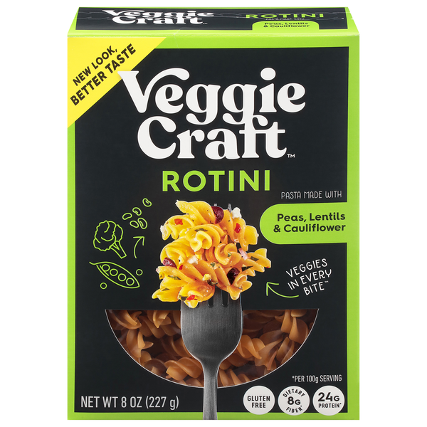 VeggieCraft Gluten Free Protein Peas Lentils & Cauliflower Rotini Pasta