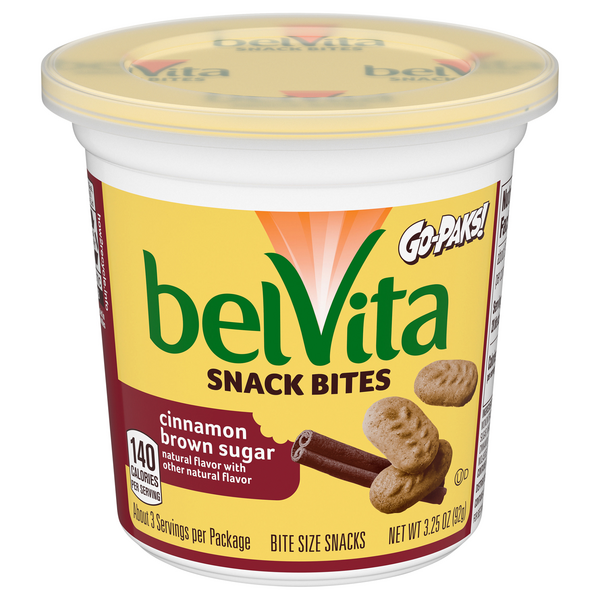 Save on Nabisco belVita Go-Paks Snack Bites Cinnamon Brown Sugar Order