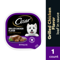 CESAR Classic Loaf in Sauce Grilled Chicken Flavor Adult Wet Dog Food