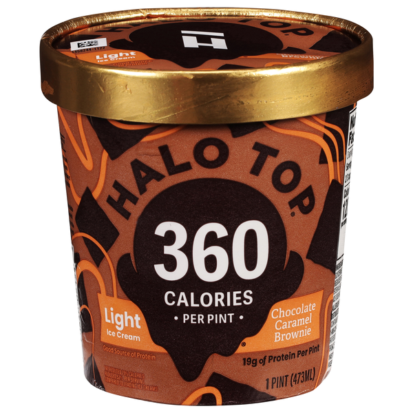 Halo Top Light Chocolate Caramel Brownie Ice Cream