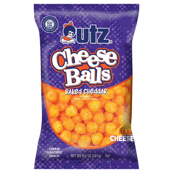 Utz Cheese Balls Baked Cheddar Gluten Free