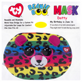 TY Beanie Boo Face Mask Multicolor Leopard Dotty