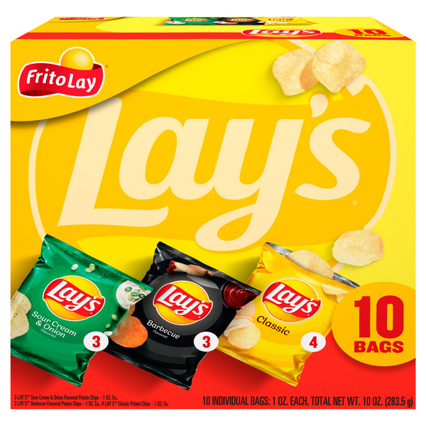 Save on Lay's Potato Chips Mix Variety Pack 10 ct Order Online