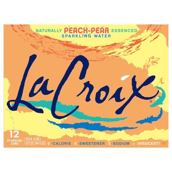 LaCroix Peach-Pear Sparkling Water - 12 pk