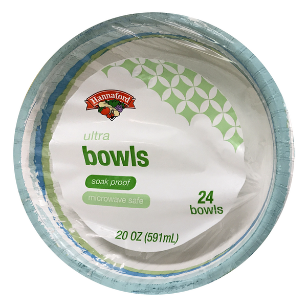 Hannaford Ultra Paper Bowls 20 oz