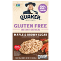 Quaker Gluten Free Maple & Brown Sugar Instant Oatmeal - 8 ct