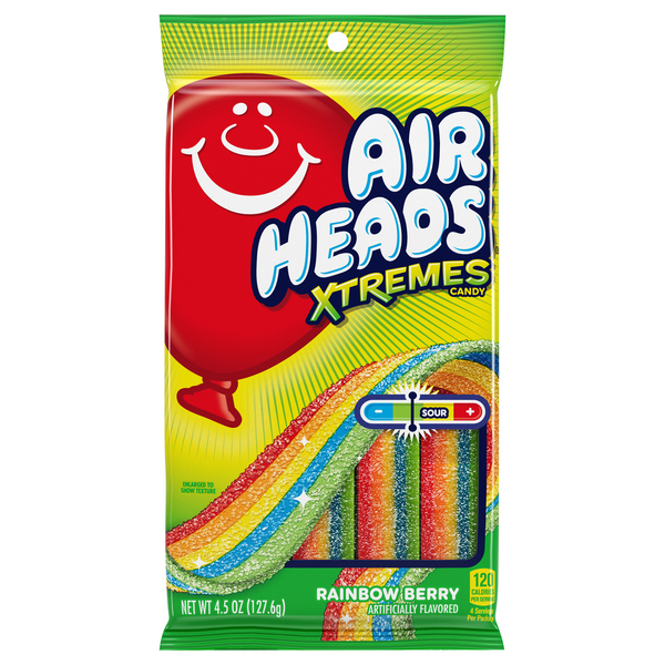 Airheads Xtremes Rainbow Berry Sour Chewy Candy