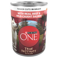 Purina ONE True Instinct Tender Cuts Beef & Salmon Adult Wet Dog Food