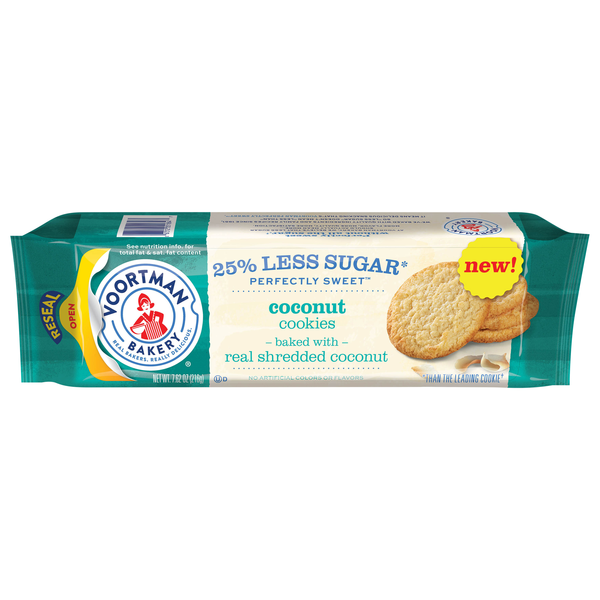 Voortman 25% Less Sugar Coconut Cookies