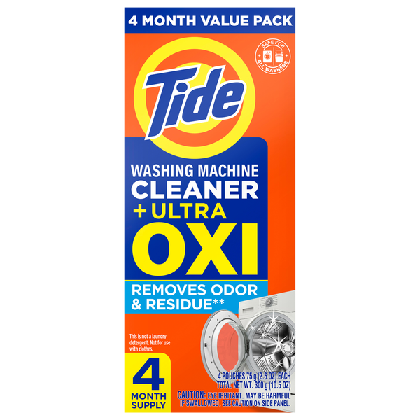 Tide Enhanced with Oxi Washing Machine Cleaner - 4 ct
