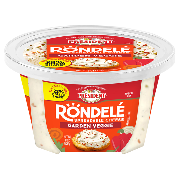 President Rondele Garden Veggie Spreadable Cheese