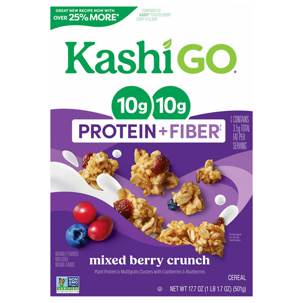 Kashi GO Protein + Fiber Mixed Berry Cereal
