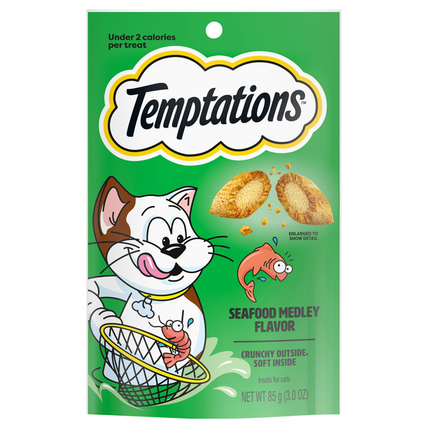 Temptations Seafood Medley Flavor Crunchy & Soft Cat Treats