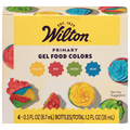 Wilton Primary Yellow Red Green & Blue Gel Food Colors - 4 ct