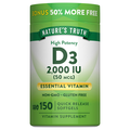 Nature's Truth 50mcg 2000IU Vitamin D3 Softgels