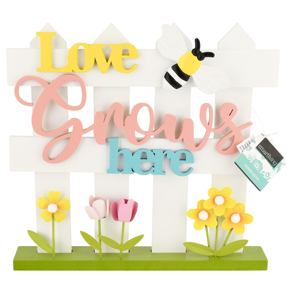 Smart Living Spring Wooden Decor Love Grows Here