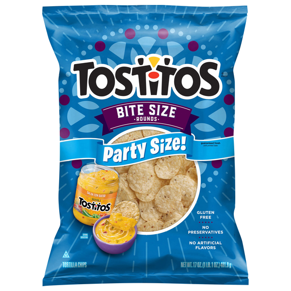 Tostitos Gluten Free Bite Size Tortilla Chips Party Size