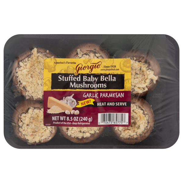 Giorgio Garlic Parmesan Stuffed Baby Bella Mushrooms