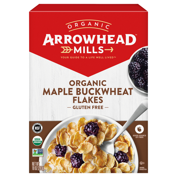 Arrowhead Mills Organic Maple Buckwheat Flakes Whole Grain Cereal