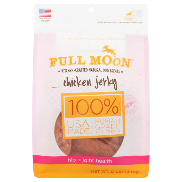 Full Moon Natural Hip + Joint Health Chicken Jerky Dog Treats