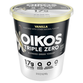Oikos Triple Zero 17g Protein Non Fat Vanilla Blended Greek Yogurt