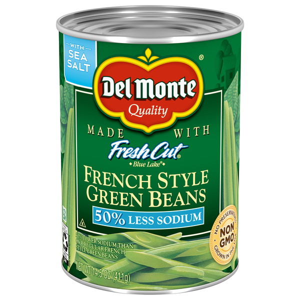 Del Monte Fresh Cut 50% Less Sodium French Style Green Beans