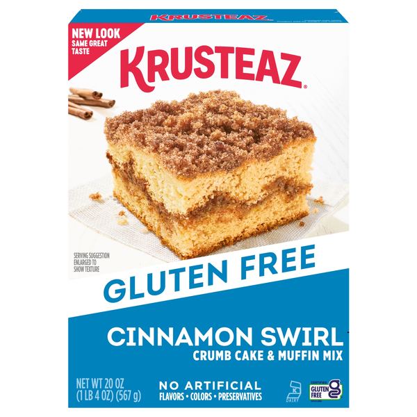 Krusteaz Gluten Free Cinnamon Swirl Crumb Cake & Muffin Mix