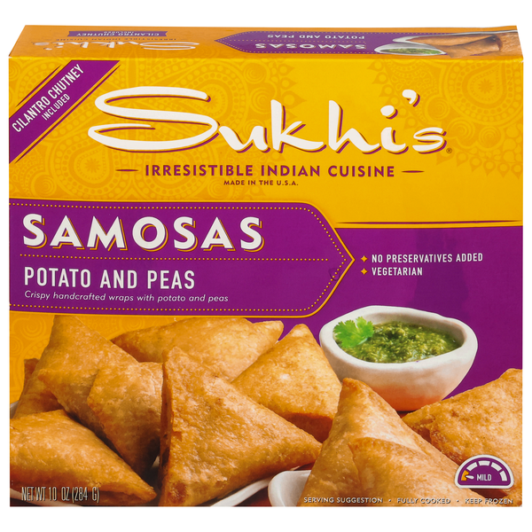 Sukhi's Indian Cuisine Potato & Pea Samosas Frozen