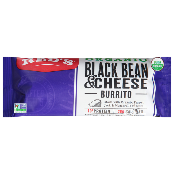 Save on Red's Organic Black Bean & Cheese Burrito Order Online Delivery
