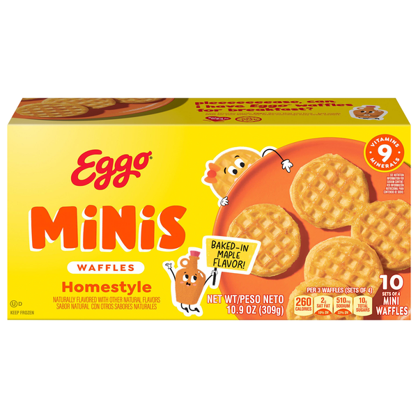 Eggo Minis Homestyle Waffles - 10 ct