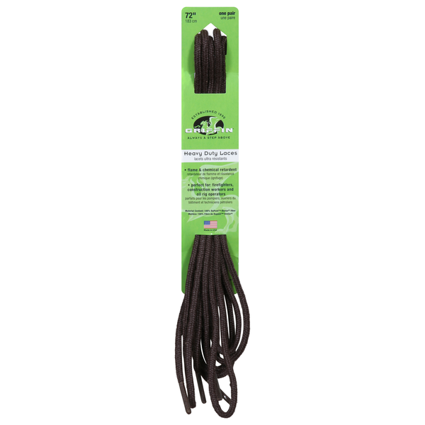 Griffin Heavy Duty Laces Black 72 Inch