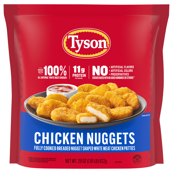 Tyson Fully Cooked Chicken Nuggets Frozen