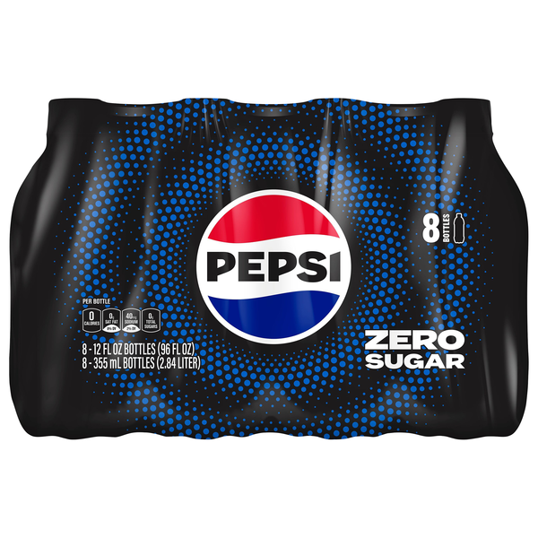 Pepsi Zero Sugar Cola Soda - 8 pk