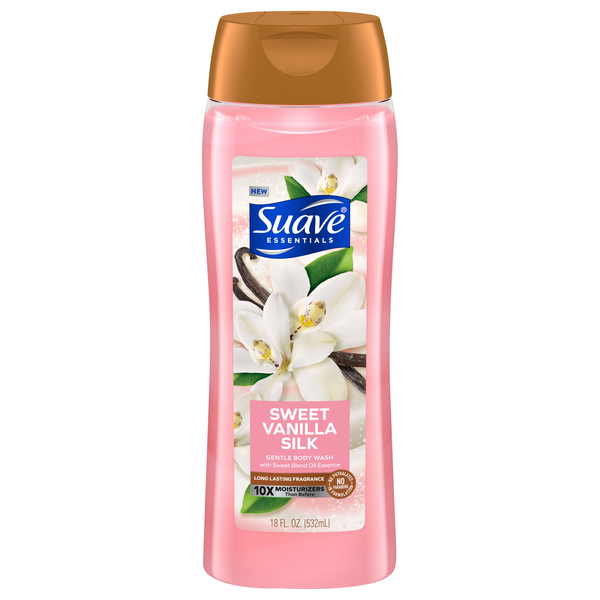 Suave Essentials Sweet Vanilla Silk Gentle Body Wash