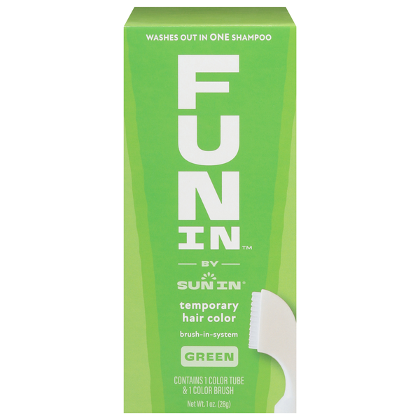 Fun In by Sun In Temporary Hair Color Brush-in-System Green