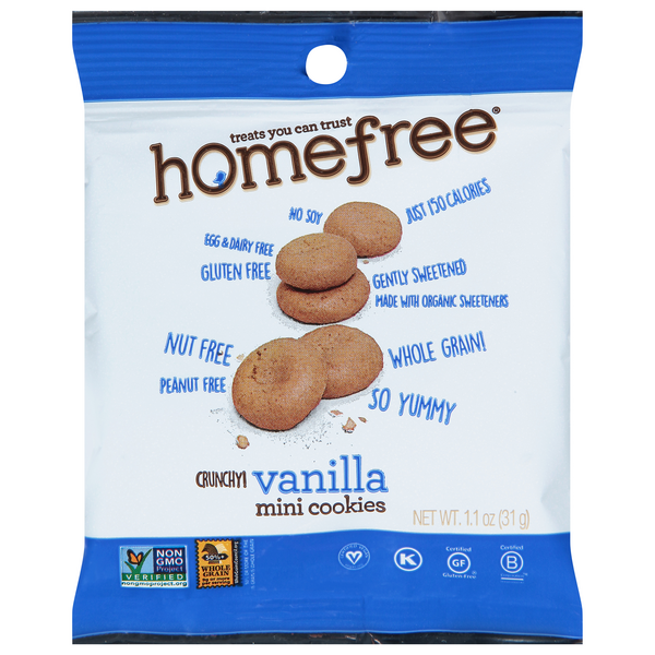 Save on Homefree Crunchy Cookies Vanilla Mini Gluten Free Order Online