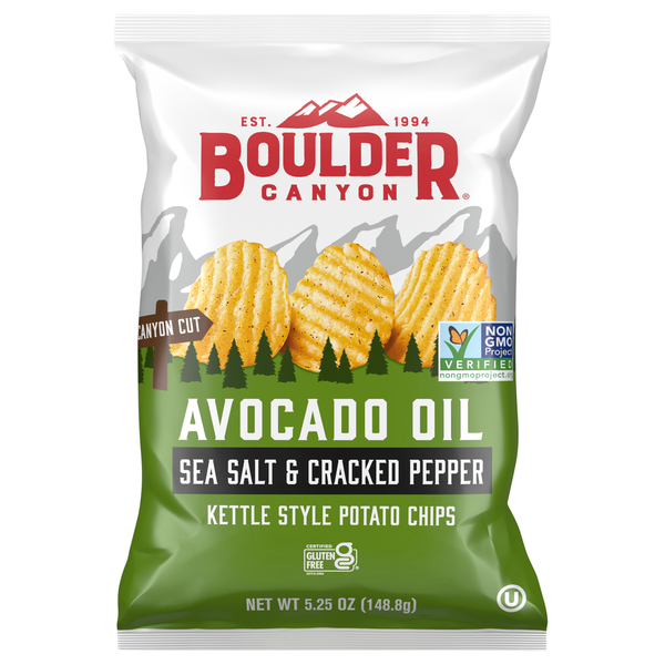 Boulder Canyon Avocado Oil Sea Salt & Pepper Kettle Cooked Potato Chips