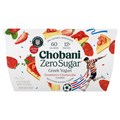 Chobani Zero Sugar Non Fat Strawberry Cheesecake Greek Yogurt Cups - 4 ct