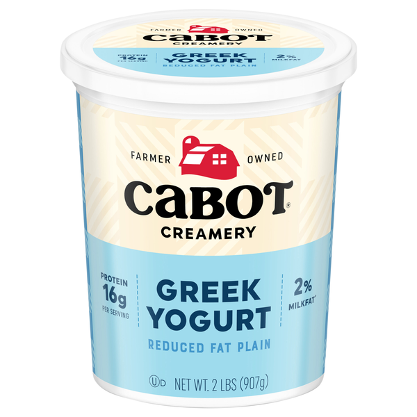 Cabot Creamery Reduced Fat Plain Greek Yogurt