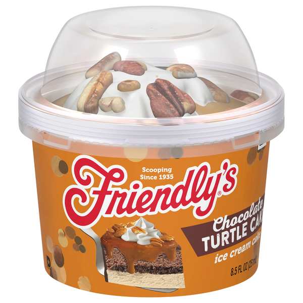 Friendly's Chocolate Turtle Ice Cream Cake Cup